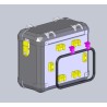 Systeme de fixation pour valise Heavy duties