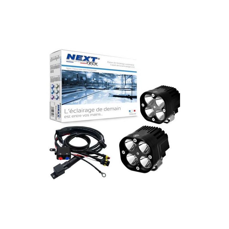 Feux LED carrés NT-CX4 pour moto