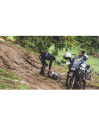 Patin De Barre Transversale Pour Honda Transalp 400/600/650/700 - Similicuir, Logo Doré